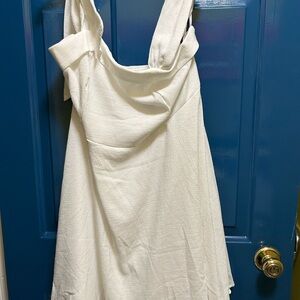 SHEIN Strapless White Dress